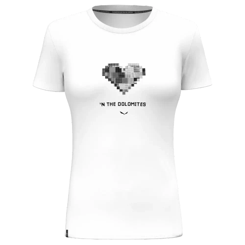 Oddychający T-Shirt Damski Salewa Pure Heart Dry W T-Shirt - white