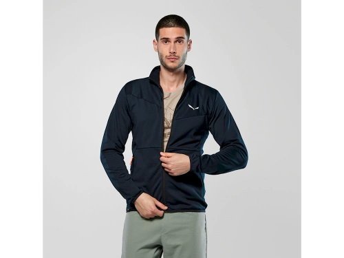 Męski Polar Turystyczny Salewa Puez Cammino Pl Jkt M - navy blazer