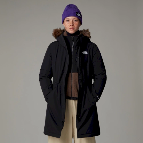 Damska Kurtka Ocieplana The North Face W Zaneck Parka - Tnf Black/Tnf Black