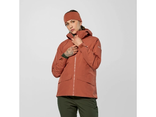 Wodoszczelna Kurtka Damska Salewa PUEZ GTX 2L EPE JACKET W - etruscan red