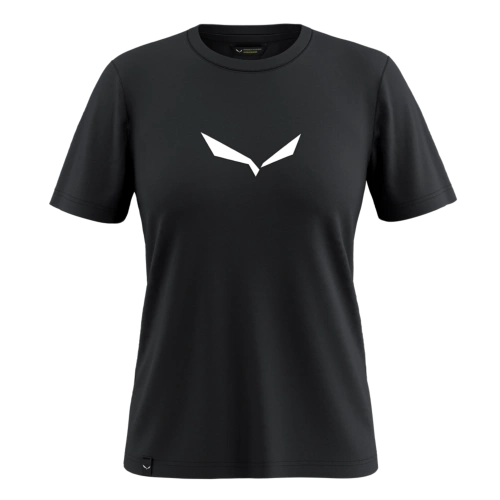 Damska Koszulka z Logo Salewa Solid Dry W T-Shirt - 0910 black out