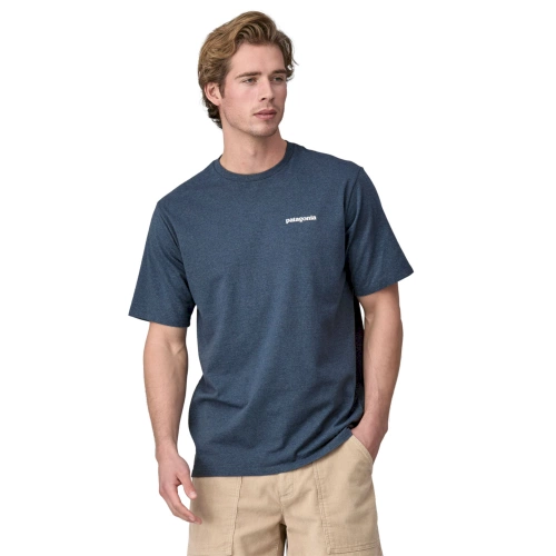 Męski T-Shirt Patagonia M's P-6 Logo Responsibili-Tee - Utility Blue