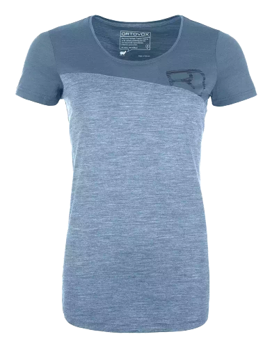 Koszulka Techniczna Damska Ortovox 150 Cool Logo TS W - light blue
