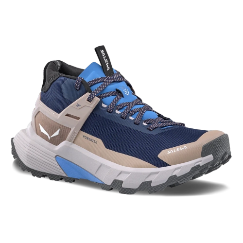 Damskie Wodoodporne Buty Turystyczne Salewa PEDROC 2 MID PTX W - navy blazer/quicksand