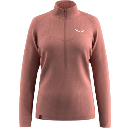 Damski Polar Trekkingowy Salewa PUEZ CAMMINO PL HZ JKT W - desert pink