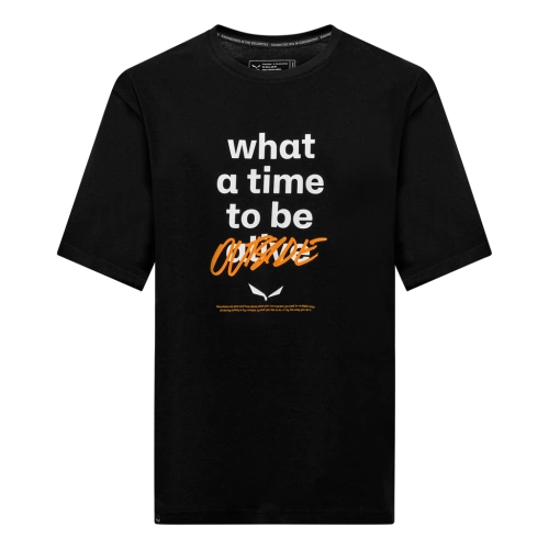Koszulka Salewa Eagle Outside Loose T-Shirt M - black out