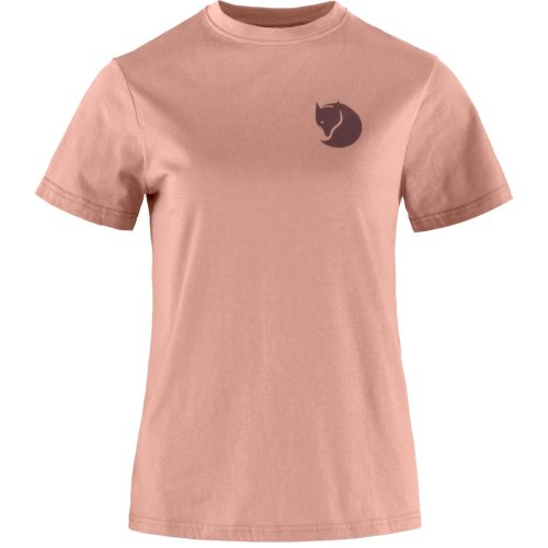 Damski T-Shirt Fjallraven Fox Boxy Logo Tee W - dusty rose