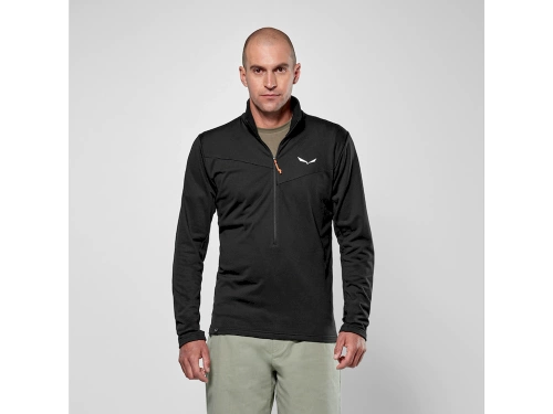 Męski Polar Trekkingowy Salewa Puez Cammino Pl Hz Jkt M - black out