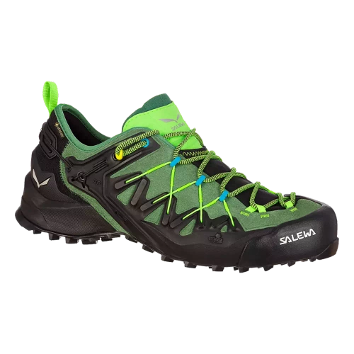 Buty Podejściowe Męskie Salewa Wildfire Edge GTX - myrtle/fluo green