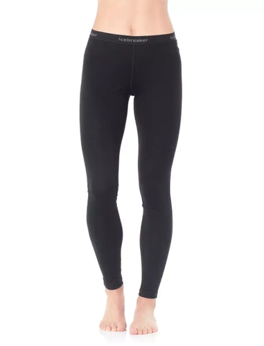 Damskie Legginsy Icebreaker Merino W 200 Oasis Leggings - Black