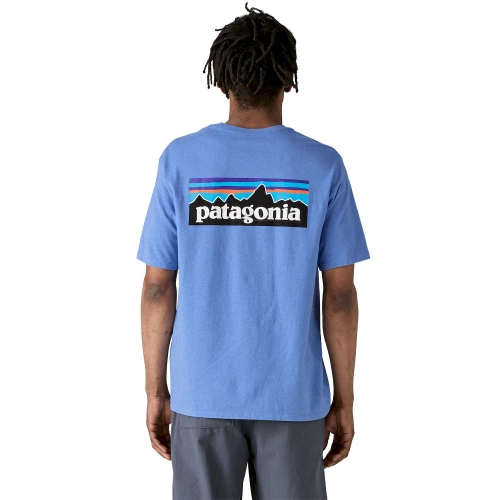 Męski T-Shirt Patagonia M's P-6 Logo Responsibili-Tee - Abundant Blue