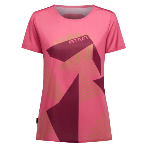 Damska Koszulka do Wspinaczki La Sportiva Comp T-Shirt W - Rosebay/Redwood