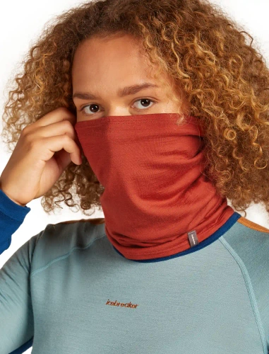 Chusta komin na szyję merino Icebreaker Unisex Flexi Chute - agate