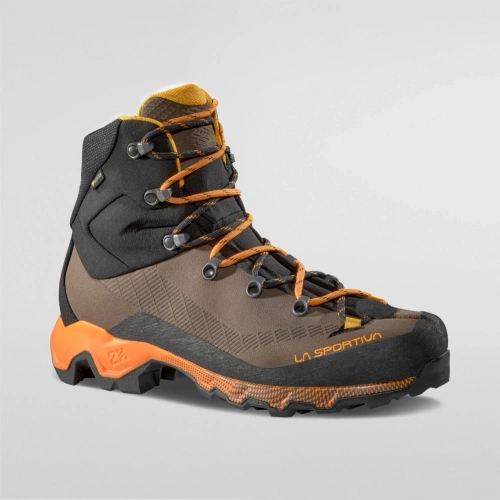 Męskie Buty Trekkingowe La Sportiva Aequilibrium Trek Gtx - Chocolate/Papaya