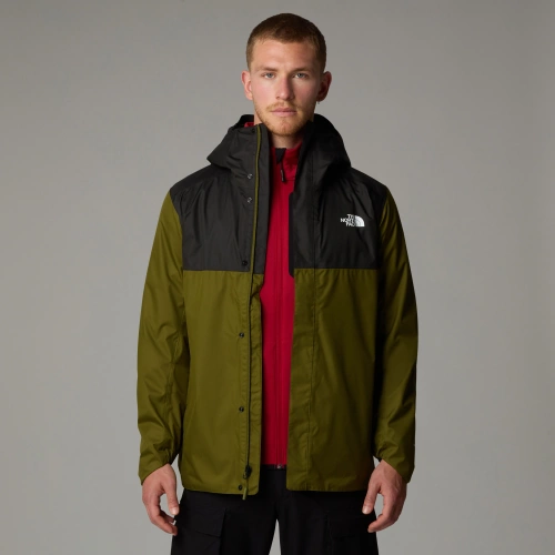 Kurtka Męska Przeciwdeszczowa The North Face M Quest Zip-In Jacket - Eu - Forest Olive/Tnf Black