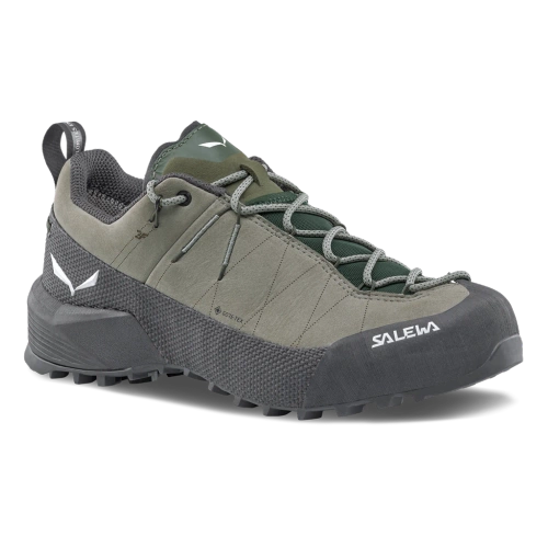 Damskie wodoodporne buty podejściowe Salewa WILDFIRE LEATHER 2 GTX W - shadow/black