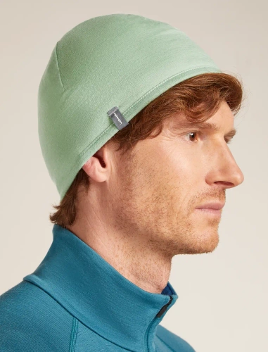 Czapka dwustronna z Merino Icebreaker U 200 Oasis Revers Beanie - peridot/seaglass