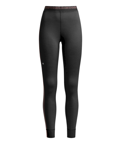 Damskie Legginsy Termiczne Merino Ortovox 185 ROCK'N'WOOL LONG PANTS W - black raven