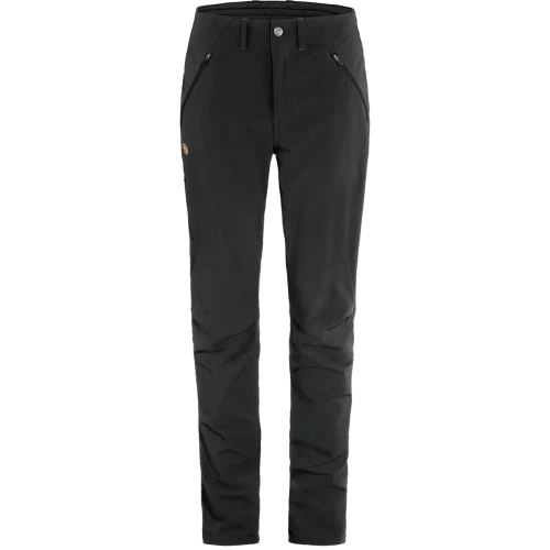 Elastyczne Spodnie Fjallraven Abisko Trail Stretch Trousers W - Regular - Black