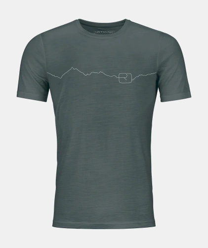 Męska Koszulka Sportowa Ortovox 150 Cool Mountain Ts M - dark arctic grey