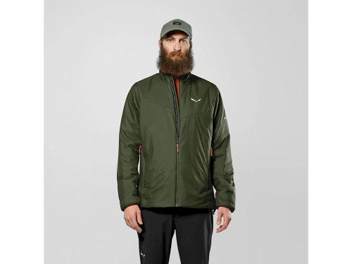 Trekkingowa Męska Kurtka Ocieplana Salewa PUEZ CATINACCIO 2 TWR JKT M - dark olive