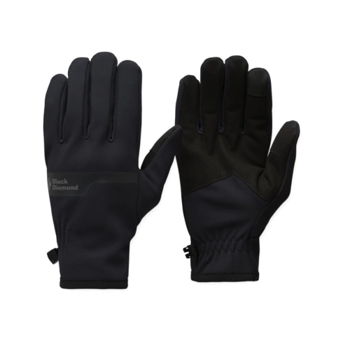Lekkie Rękawice Black Diamond Everyday Softshell Gloves - Black