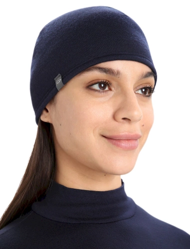 Czapka dwustronna z merino Icebreaker U 200 Oasis Revers Beanie - loden/midnight navy