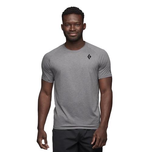Koszulka męska Black Diamond M Lightwire Ss Tech Tee - Steel Grey