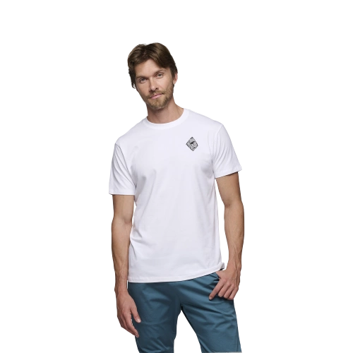 Męski T-Shirt Black Diamond M Mono Pocket Ss Tee - White