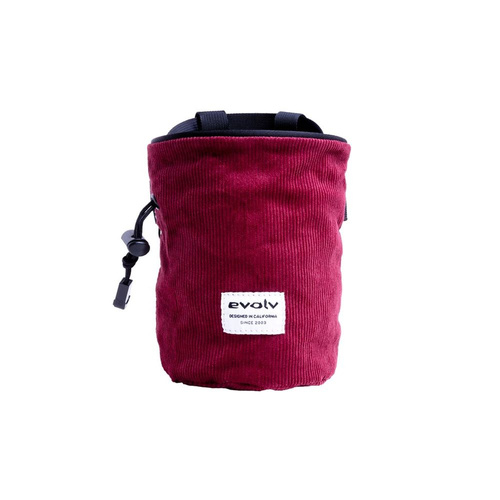 Worek na magnezję Evolv Corduroy Chalk Bag - ruby