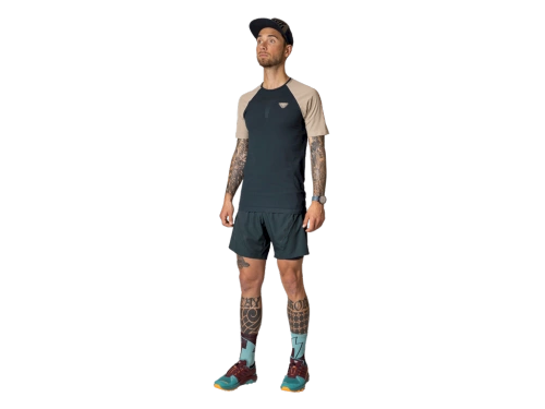 Męska Koszulka Sportowa Dynafit Ultra 3 S-Tech S/S Tee M - Blueberry Rock Khaki