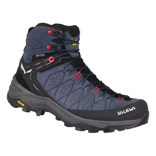 Damskie Buty Turystyczne Salewa Ws Alp Trainer 2 Mid GTX - java blue/fluo coral