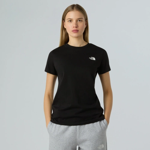 Damska Koszulka z Logo The North Face W SS SD SLIM TEE - tnf black