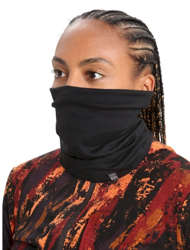 Uniwersalny komin z merino Icebreaker U Flexi Chute - black
