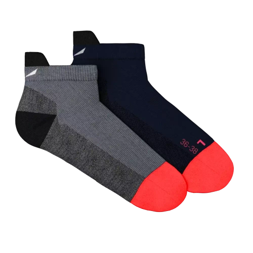 Skarpety trekkingowe niskie Salewa MTN TRN AM W LOW SOCK - medium grey melange