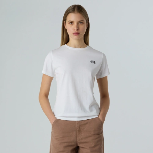 Koszulka z Logo dla Kobiet The North Face W SS SD SLIM TEE - tnf white