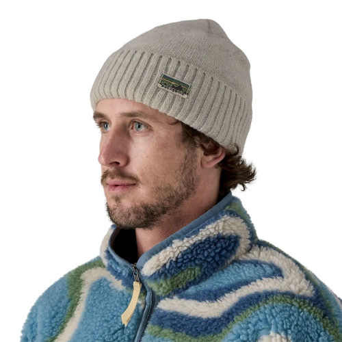 Czapka na Zimę Patagonia Brodeo Beanie - OG Legacy Label: Crisp Grey