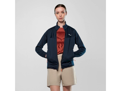 Damski Polar do Trekkingu Salewa Puez Altavia Pl Jkt W - navy blazer