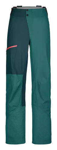 Damskie Spodnie Nieprzemakalne Ortovox 3L Ortler Pants W - pacific green