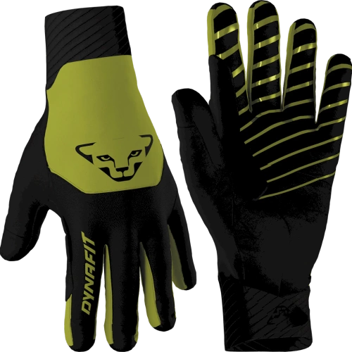 Lekkie Rękawiczki Softshellowe na Skitury Dynafit BLACKLIGHT SOFTSHELL GLOVES - golden lime/black out