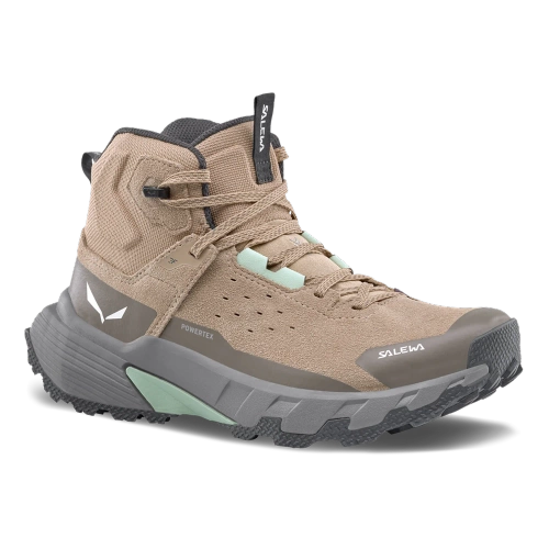 Damskie Buty Outdoorowe Salewa PEDROC 2 LEATHER MID PTX W - quicksand/bungee cord