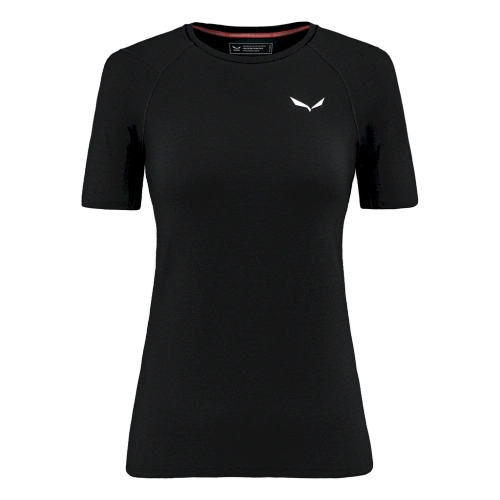 Koszulka Wełniana Salewa Cristallo Warm Amr W T-Shirt - black out