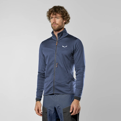 Męski Ciepły Polar Salewa Sella Crevasse Jacket M - dark denim