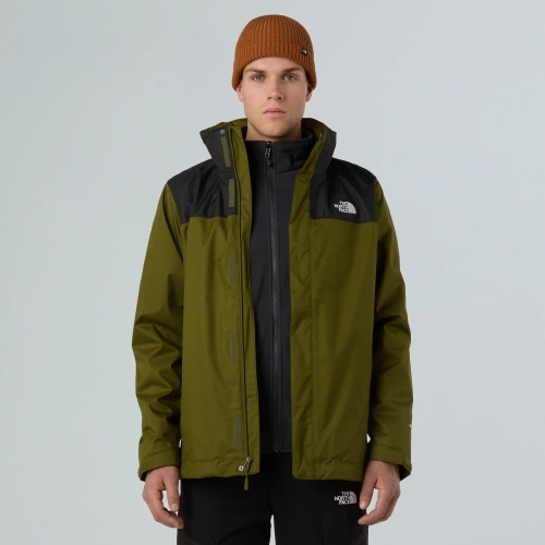 Męska Kurtka Przeciwdeszczowa 3w1 The North Face M EVOLVE II TRICLIMATE JACKET - EU - forest olive/asphalt grey