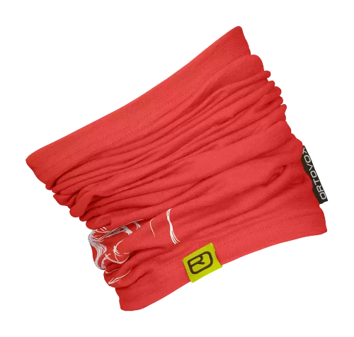Ciepły Komin Ortovox 120 Tec Logo Neckwarmer - coral