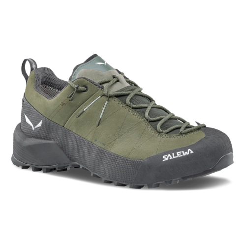 Męskie buty podejściowe z membraną Salewa WILDFIRE LEATHER 2 GTX M - faded green/black