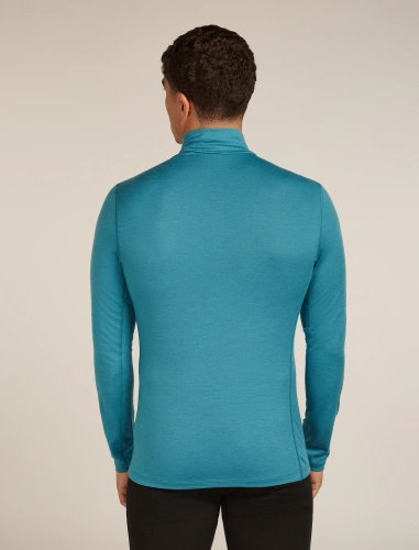 Męska Koszulka Wełniana Icebreaker M 200 Oasis LS Half Zip - topaz
