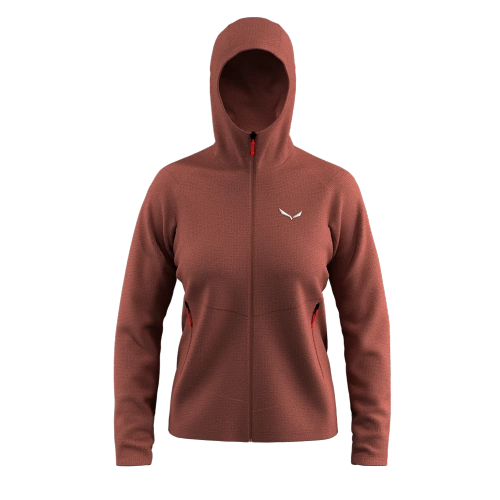 Polar Damski do Trekkingu Salewa PUEZ ROCCA PL HD JKT W - etruscan red