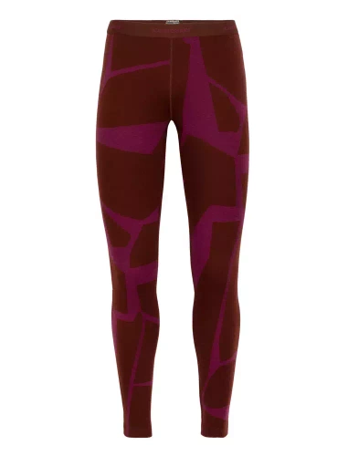 Getry Damskie Icebreaker W 250 Vertex Leggings Landscapes - espresso
