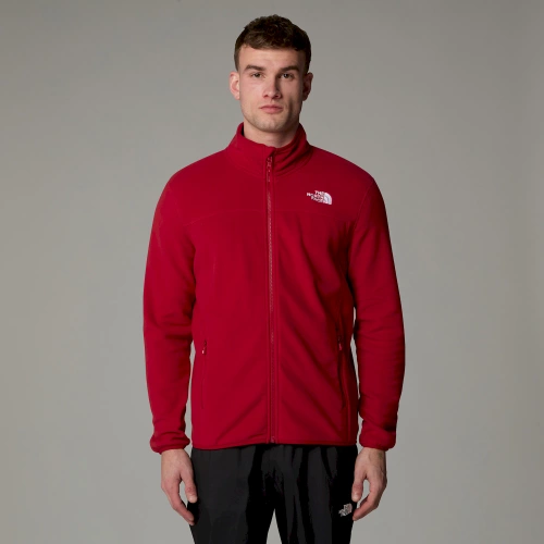 Męski Polar The North Face M 100 Glacier Full Zip - Eu - Garnet Red